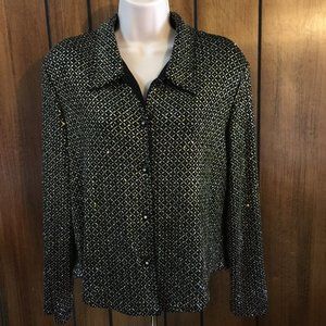 Ronni Nicole Black Silver Gold Glitter To9